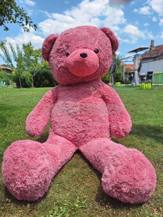 Голямо плюшено Мече, Розово, от 100см до 300см