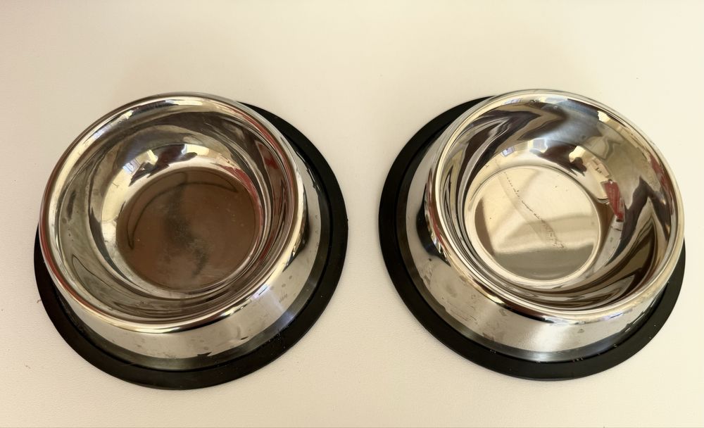 Неръждаеми купи за храна - куче, котка 2бр