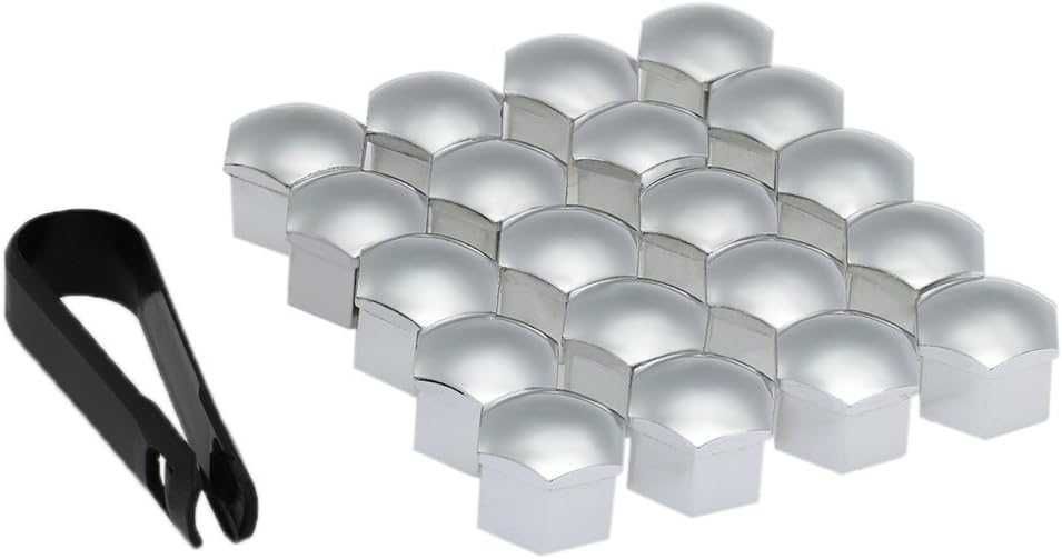 Капачки за болтове на джанти 21мм - НИКЕЛ 20бр.