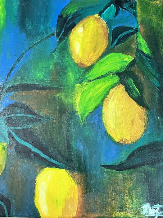 Живопись лимон