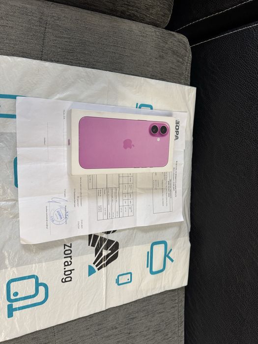 ***КАТО НОВ 128GB iPhone 16 Plus + Гаранция Yettel 2027г. Pink | Розов