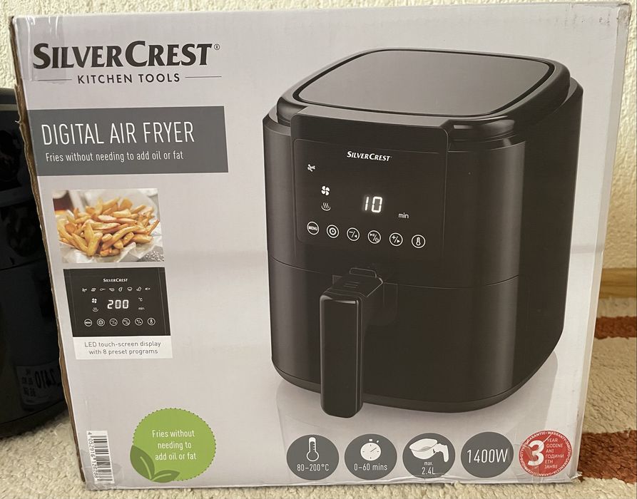Air Fryer Silver Crest ползван веднъж и в гаранция!