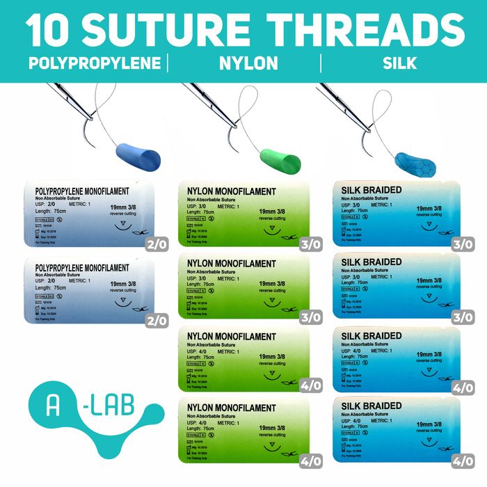 Хирургический тренажер муляж для медиков с инструментами.
