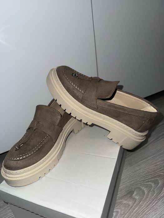 Mocasini / loafersi , maro-bej