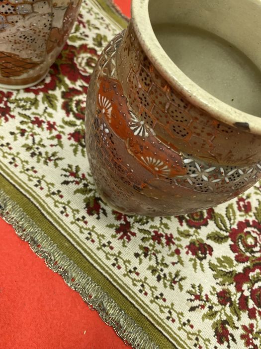 Японски вази сацума от порцелан - кашпи