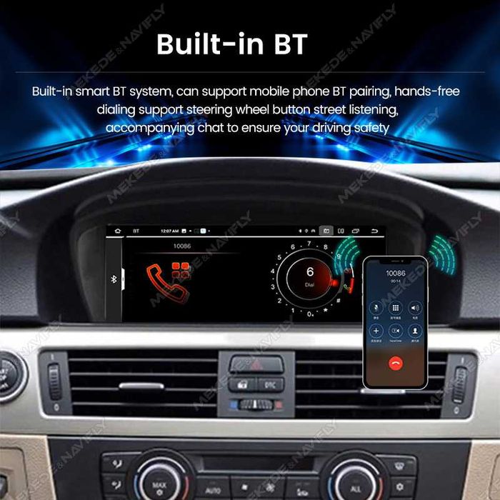 8.8" Android мултимедия за BMW E60 / E90 | CarPlay, Android Auto, GPS Навигация