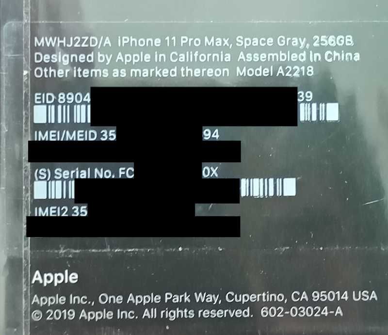 iphone 11 pro max 256GB - nou, sigilat, in tipla