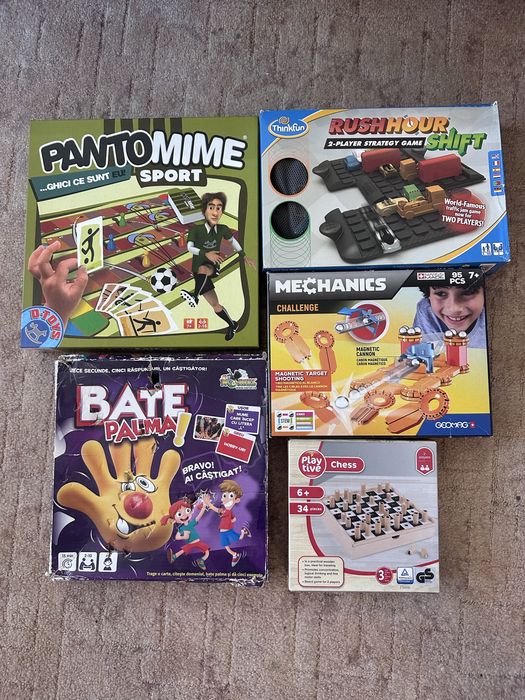 Set 5 jocuri educative copii 6+, unele nefolosite niciodata