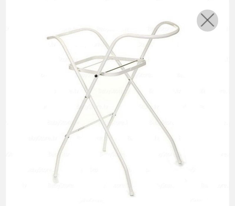 Set Cadita cu suport metalic Little Bunnies 102cm Alb
