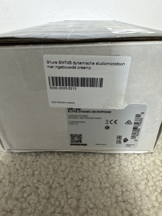 microfon podcast studio Shure SM7DB SM 7 DB