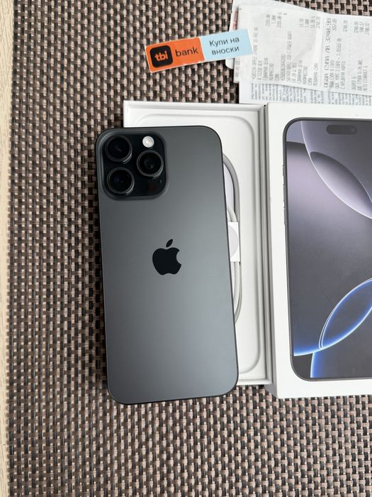 24М ГАР! 512Gb*ЛИЗИНГ* iPhone 16 Pro Max Black Titanium / Гаранция