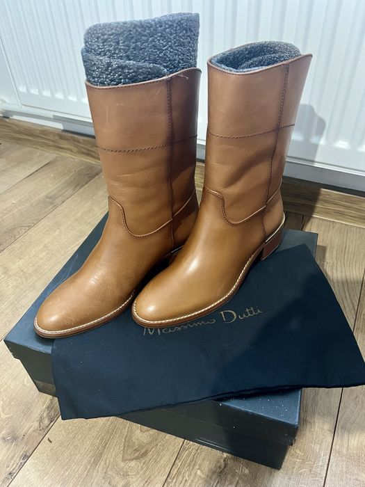 Cizme Piele Massimo Dutti