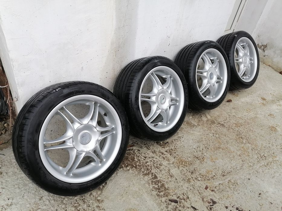 Джанти 4х114.3 17" с много добри гуми Дънлоп