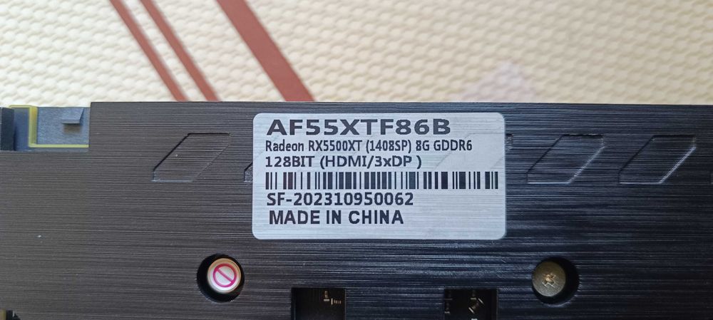 Графична карта AMD Radeon Ninja RX 5500 XT 8GB