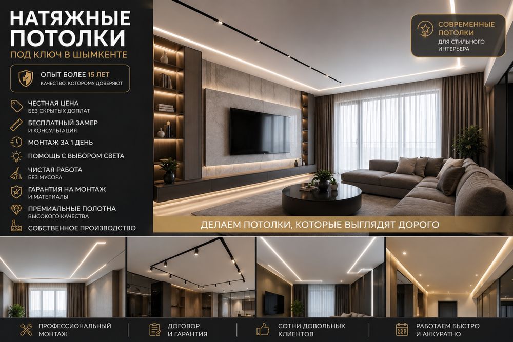 Натяжные потолки премиум класса