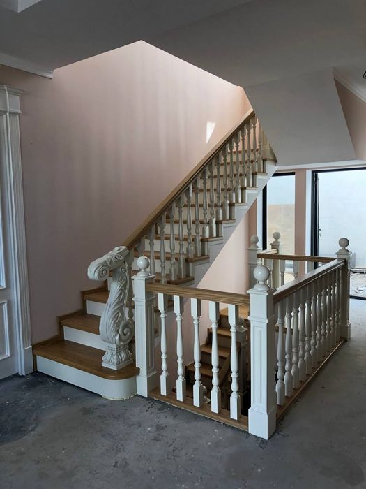 лестница. установка таркет, плинтус