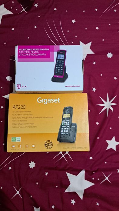 Telefon fix, portabil, nou.