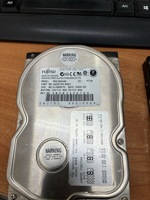 Винтажные жесткие диски