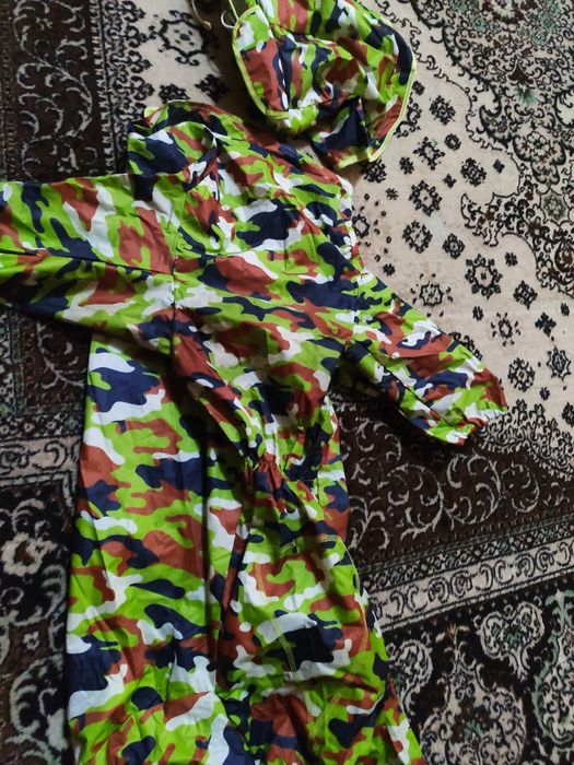 Комбинезон дождевик с капюшоном для крупной собаки