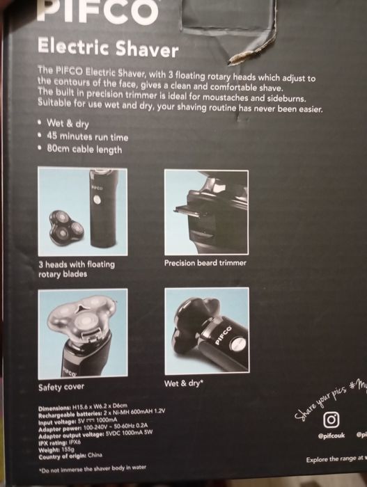 Aparat de ras in cutie