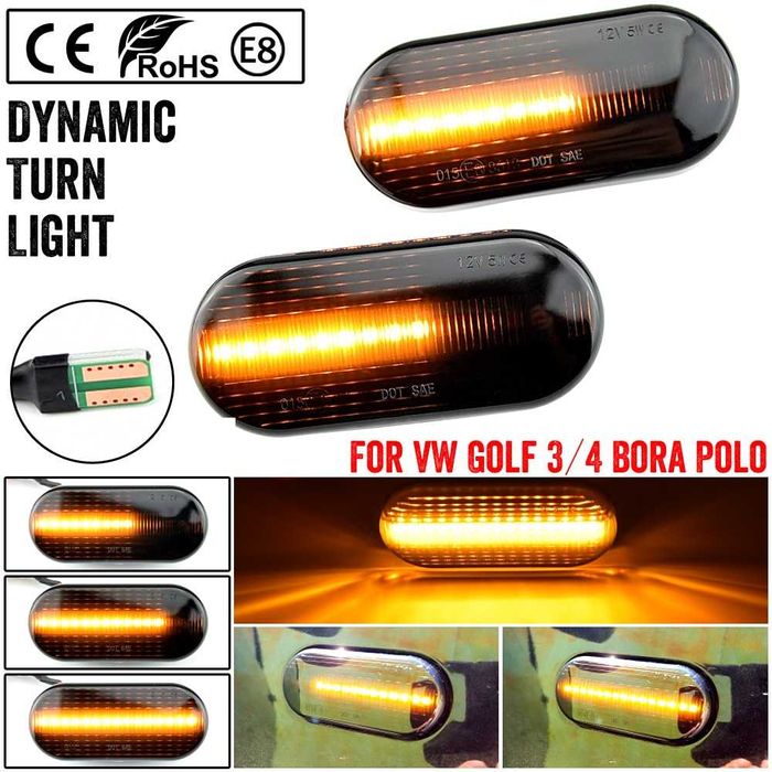 Лед Мигачи  голф мигачи за форд пасат  Golf  Bora Passat Seat форд