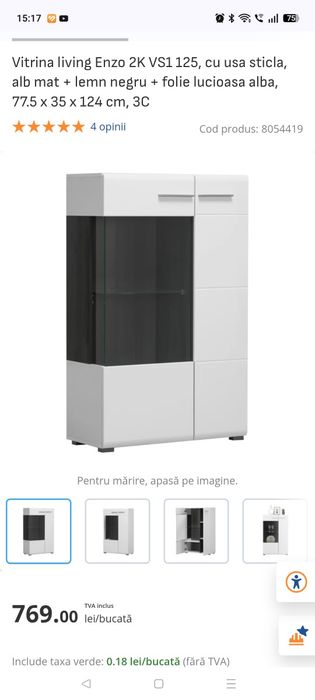 Vând vitrina Enzo