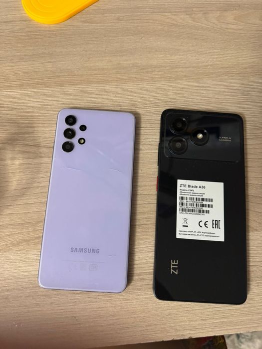 Samsung Galaxy A32 и ZTE Blade A36