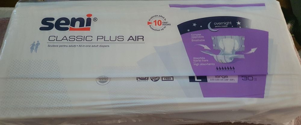 Vând Scutece adulti Classic Plus Air, Large, 30 bucati, Seni