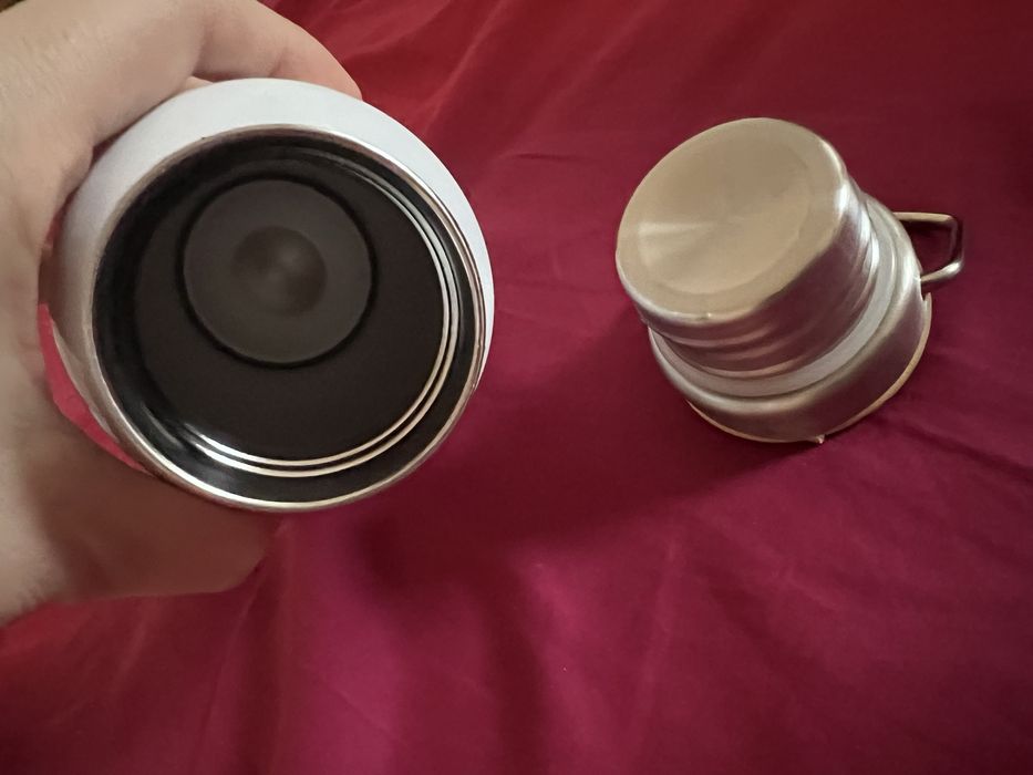 Termos alb din inox 0.6litrii