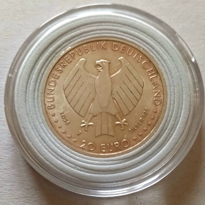 Monedă argint 20 euro