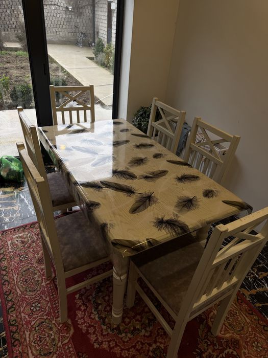 Стол стул комплект 6 та