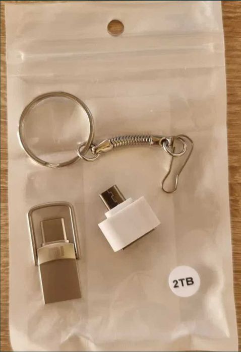 Флашка Xiaomi 2TB (Type-C) с преходник (Type-B) - НАЛИЧНА