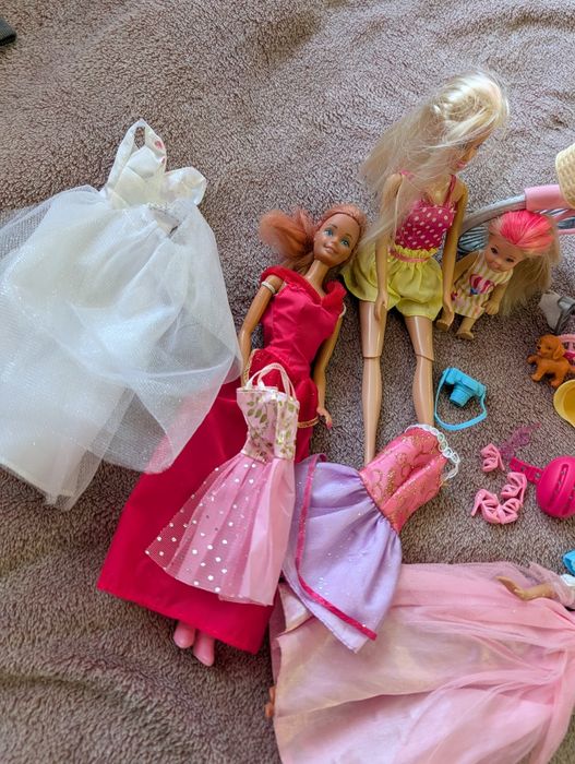 Кукла с велосипед и бебе