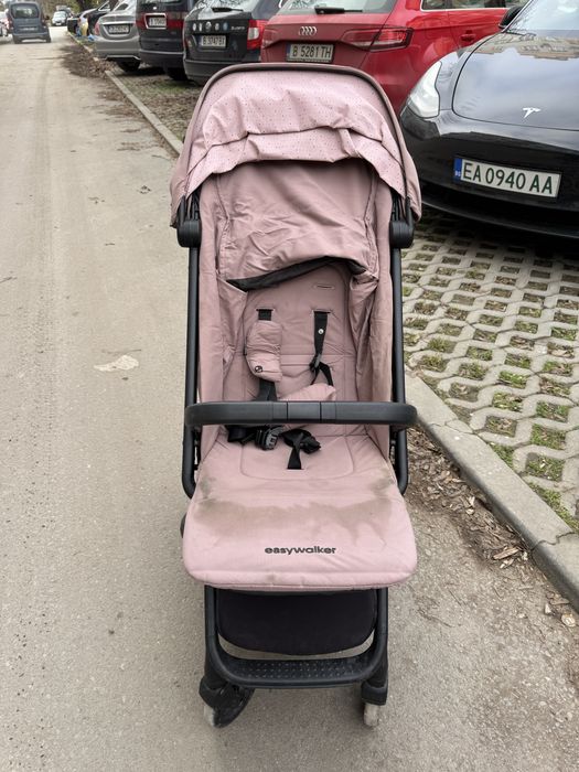 Детска количка розова ДВЕ КОЛИЧКИ Easywalker pink