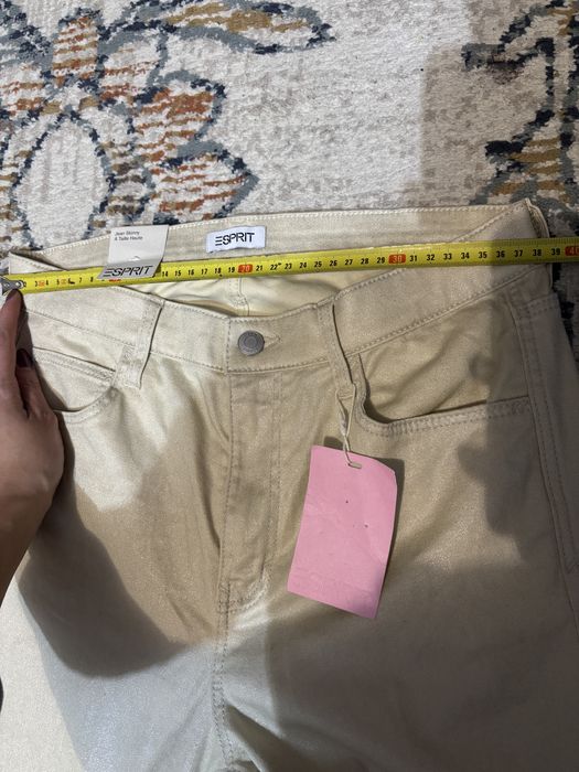 Blugi aurii cu fir stralucitor Esprit 38