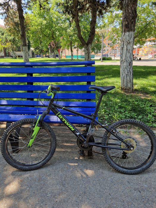 Bicicleta copii 20 inchi B-TWIN Racing Boy 500 racingboy verde dechatlon