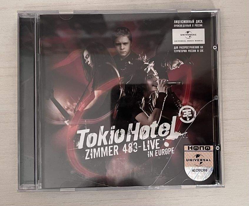 CD диск Tokio Hotel "Zimmer 483 Live"