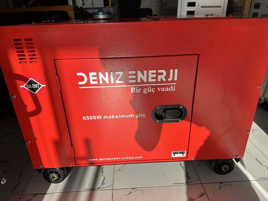 Генератор движок Туркия 6,5 кв (дизел) (шумка)