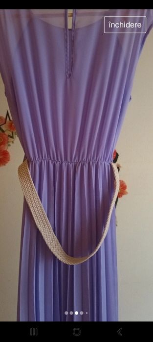 Rochie lunga lila eleganta