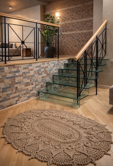 Джутовый ковер 150х120