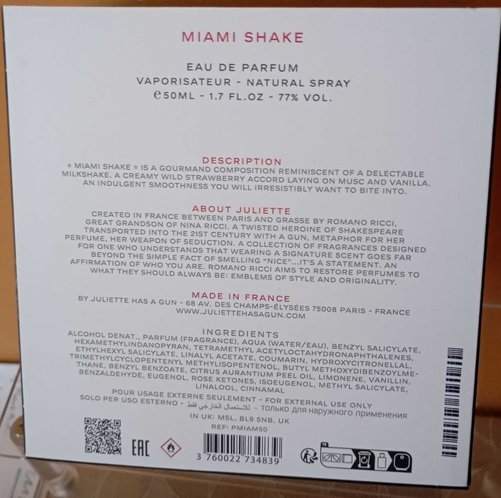 Парфюмна вода Juliette Has A Gun Miami Shake. 50 ml.