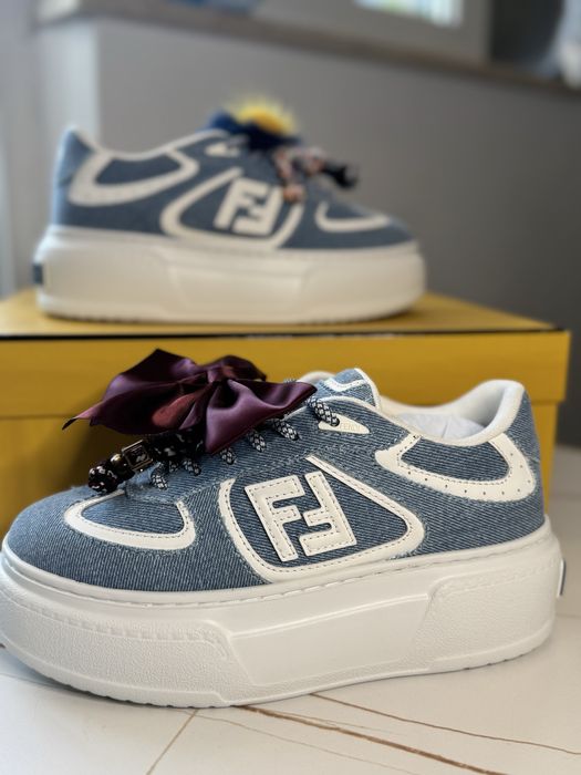 Fendi Match Platform Low-Top Sneakers