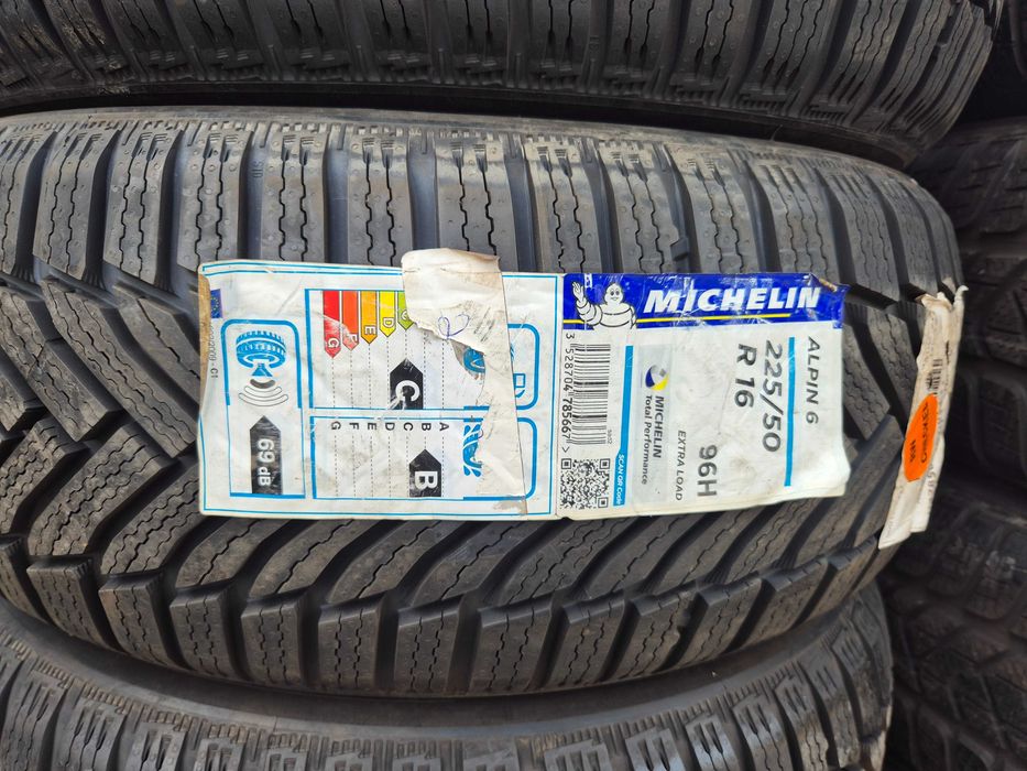 4 Anvelope M+S IARNA - 225/50/16 - Michelin Alpin 6 - NOU - DOT 2018 !