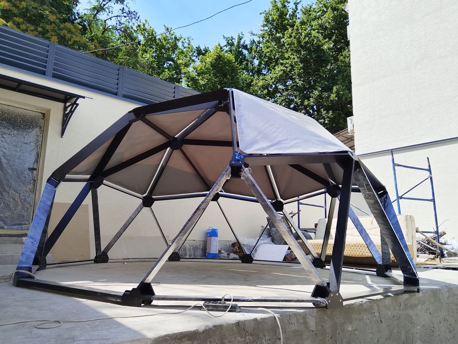 Беседка, куполная беседка, гумбаз, аура, глампинг.Besedka, kupolnaya b