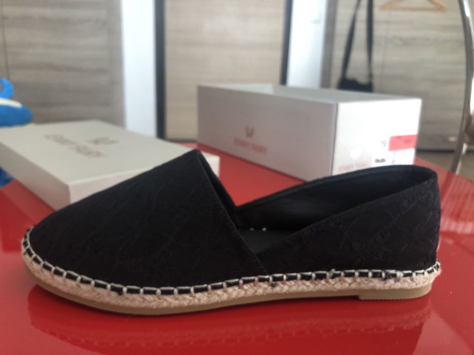 Espadrile noi, negre, nr 38.5