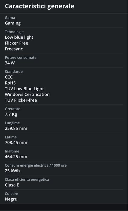 Monitor gaming Lenovo