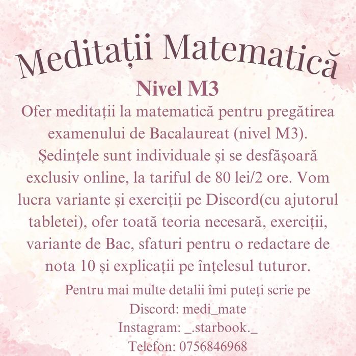Meditații matematică M3