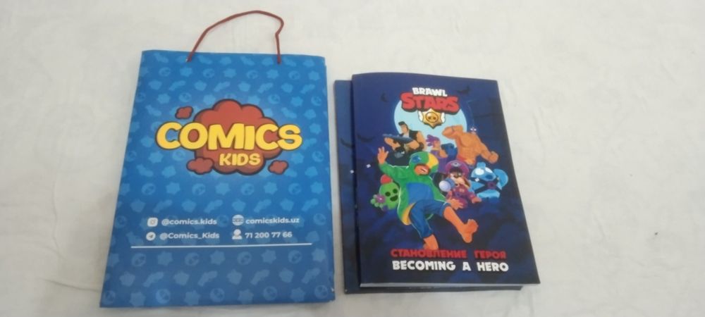 Обучение английскому языку Комикс детская книга Brawl Stars