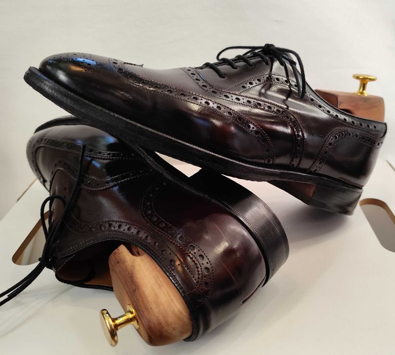 Pantofi oxford brogue 44 44.5 Johnston & Murphy piele naturala