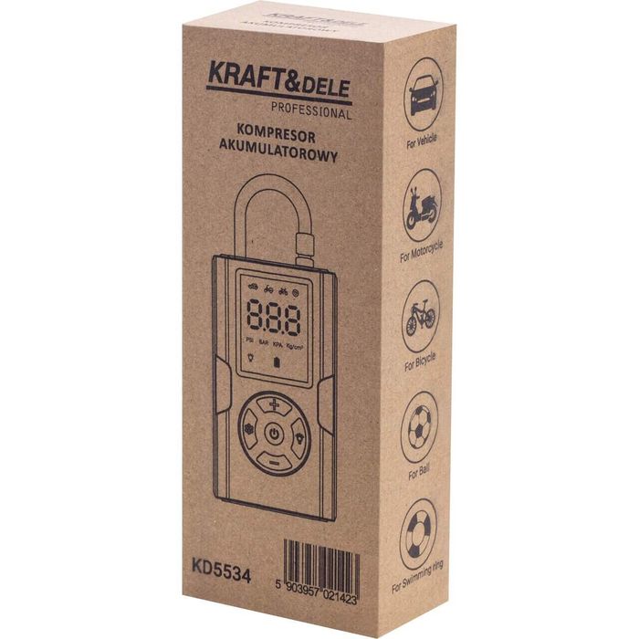 Compresor auto pentru alimentare, afisaj LED, 50 W, 0,2-10,3 bari,